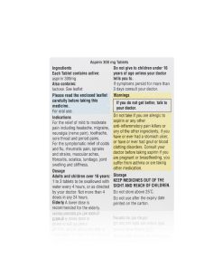 Alternative view of Aspirin (300mg x 32)