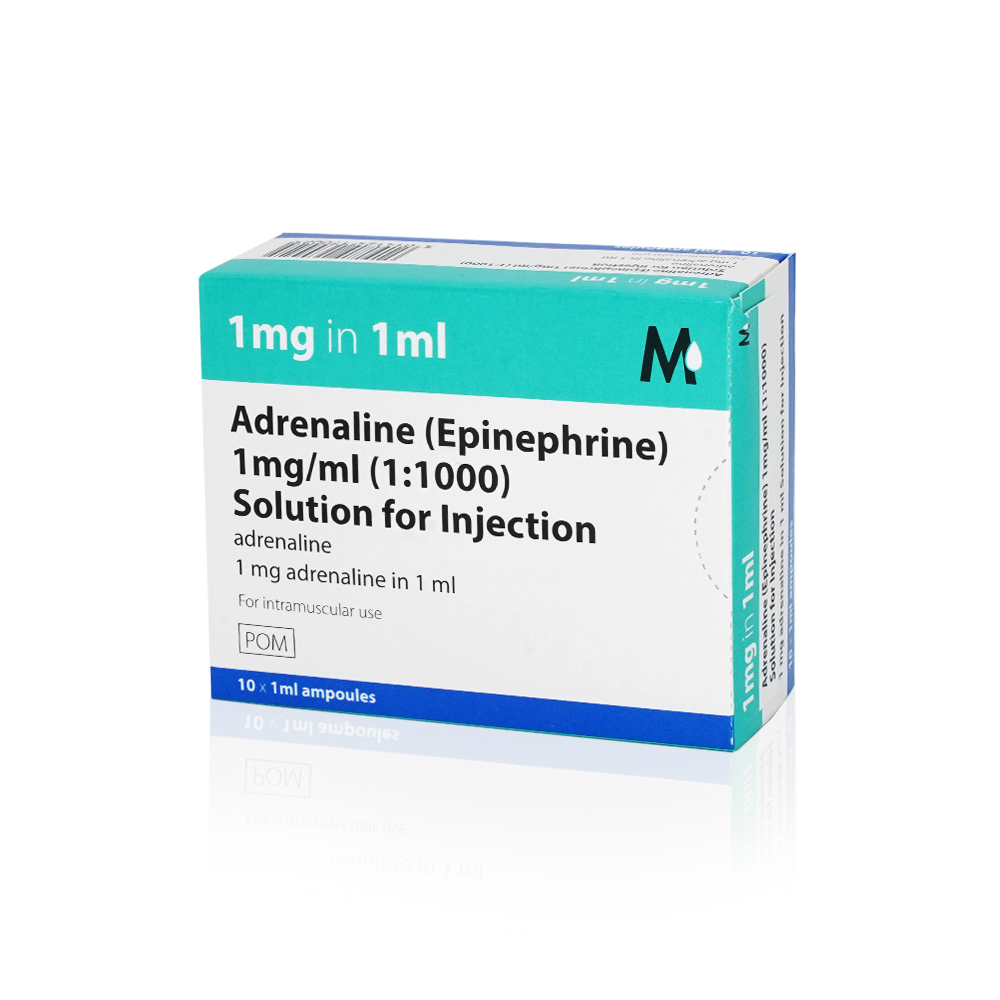 Adrenaline 1mg/ml (Exp.31/12/2026)