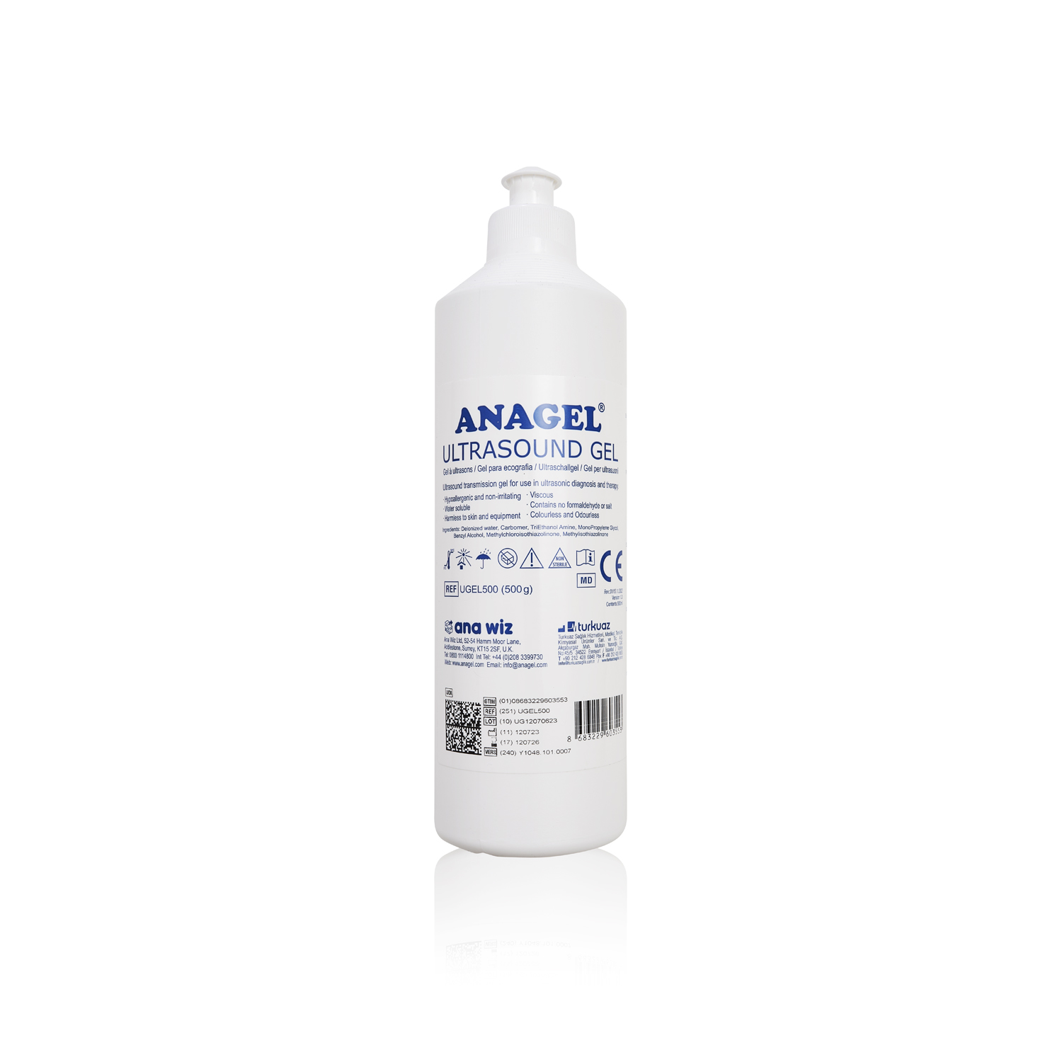 Anagel Ultrasound Gel (500ml)