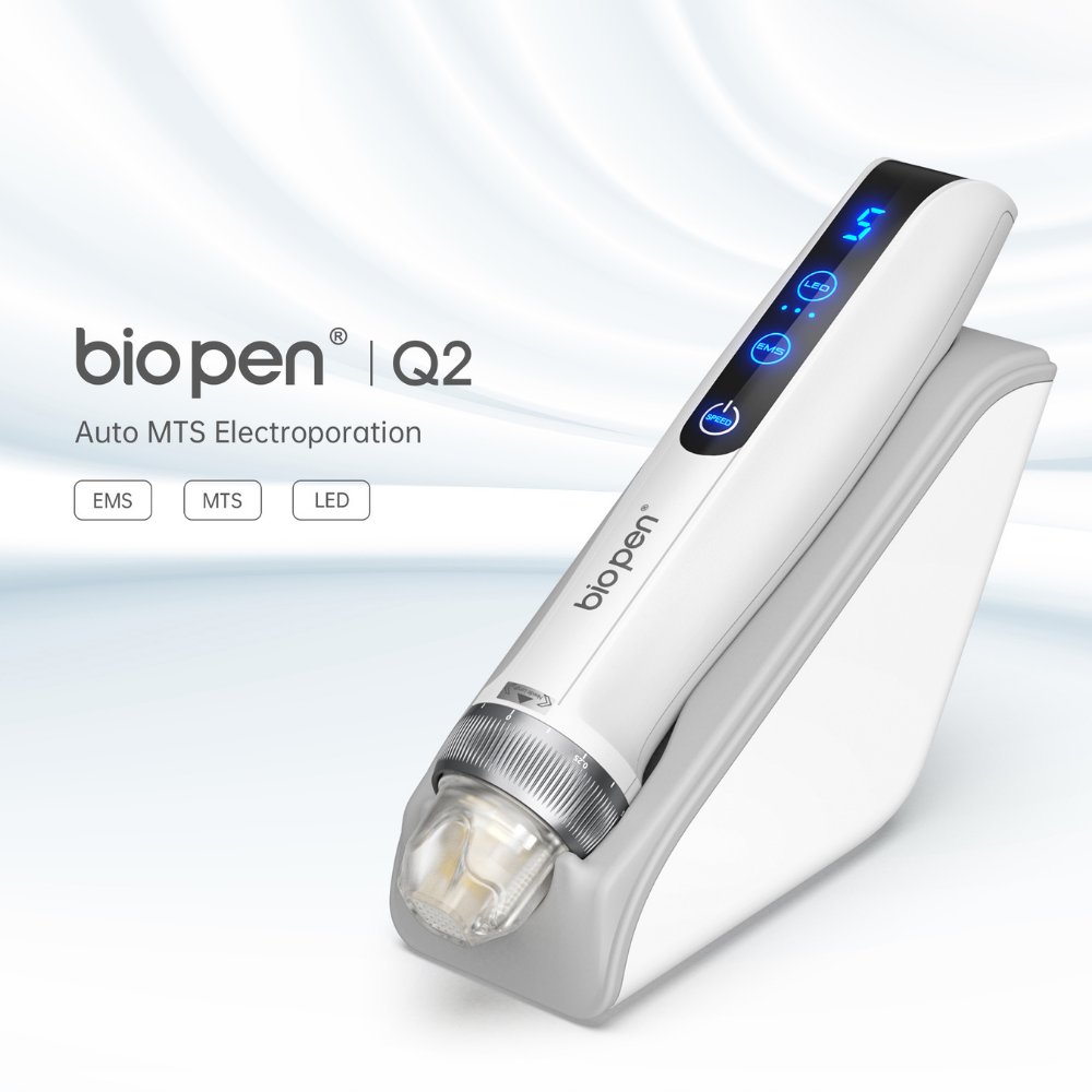 Bio Pen Q2 By Dr. Pen 3-in-1 Microneedling Pen With LED Light Therapy and Microcurrent - Image 2