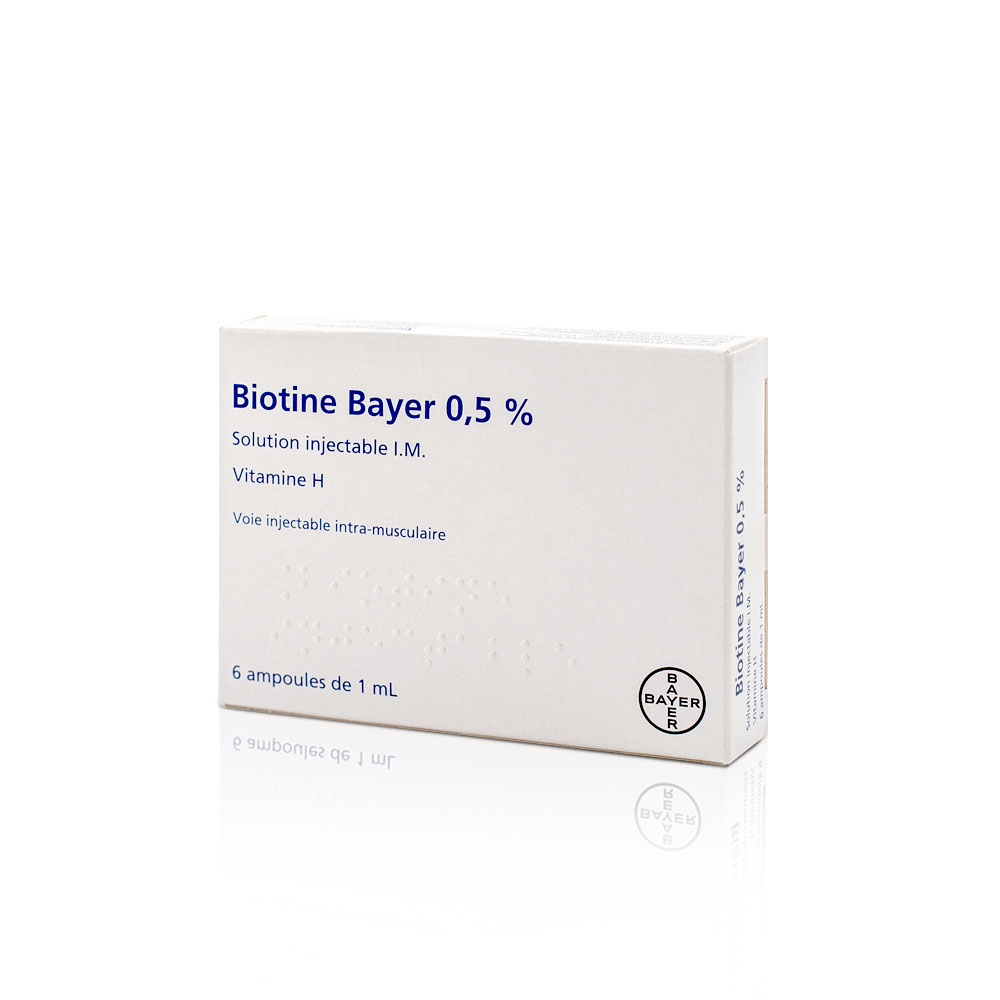 kenalog &ndash; Biotine Bayer 0.5% Vitamin H IM Injection (6 x 1ml Ampoules) at Fox Pharma