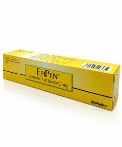 EpiPen Adrenaline (Epinephrine) Auto Injector Device – 0.3mg (Maximum two per patient).