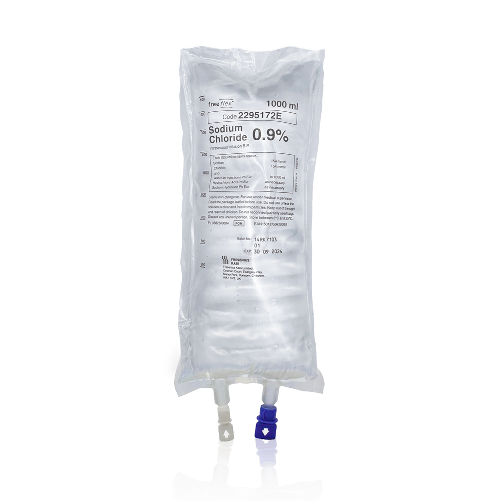 pabrinex &ndash; Freeflex NaCl 0.9% No.1 Solution (1L) at Fox Pharma