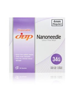 JBP Nanoneedle 34G x 4mm (Box of 100)