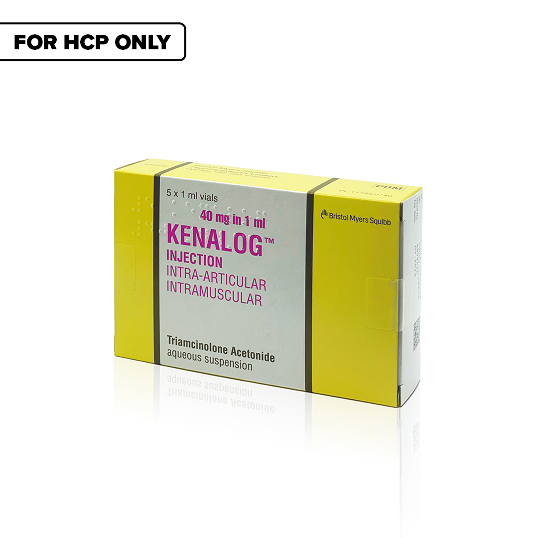Kenalog Injection 40mg in 1ml (5x 1ml vials)