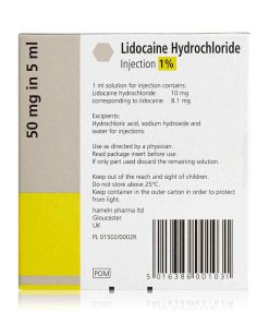 Alternative view of Lidocaine Hydrochloride 1% (5ml each) x 10