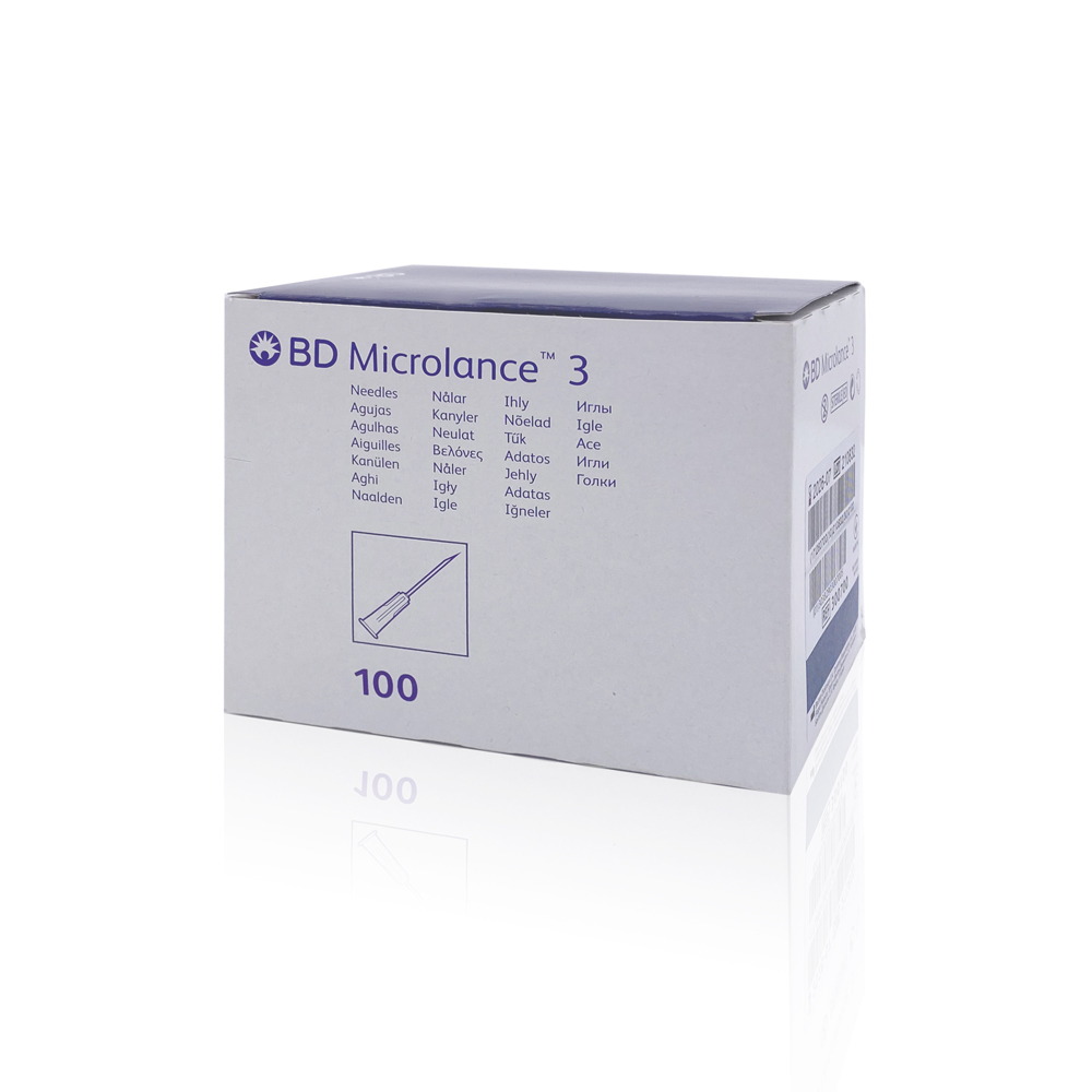 BD Microlance 3 Blue Needles 23G X 1.25″ (Box of 100)