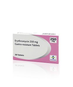 Erythromycin Gastro-resistant Tablets 250mg (28 pack)