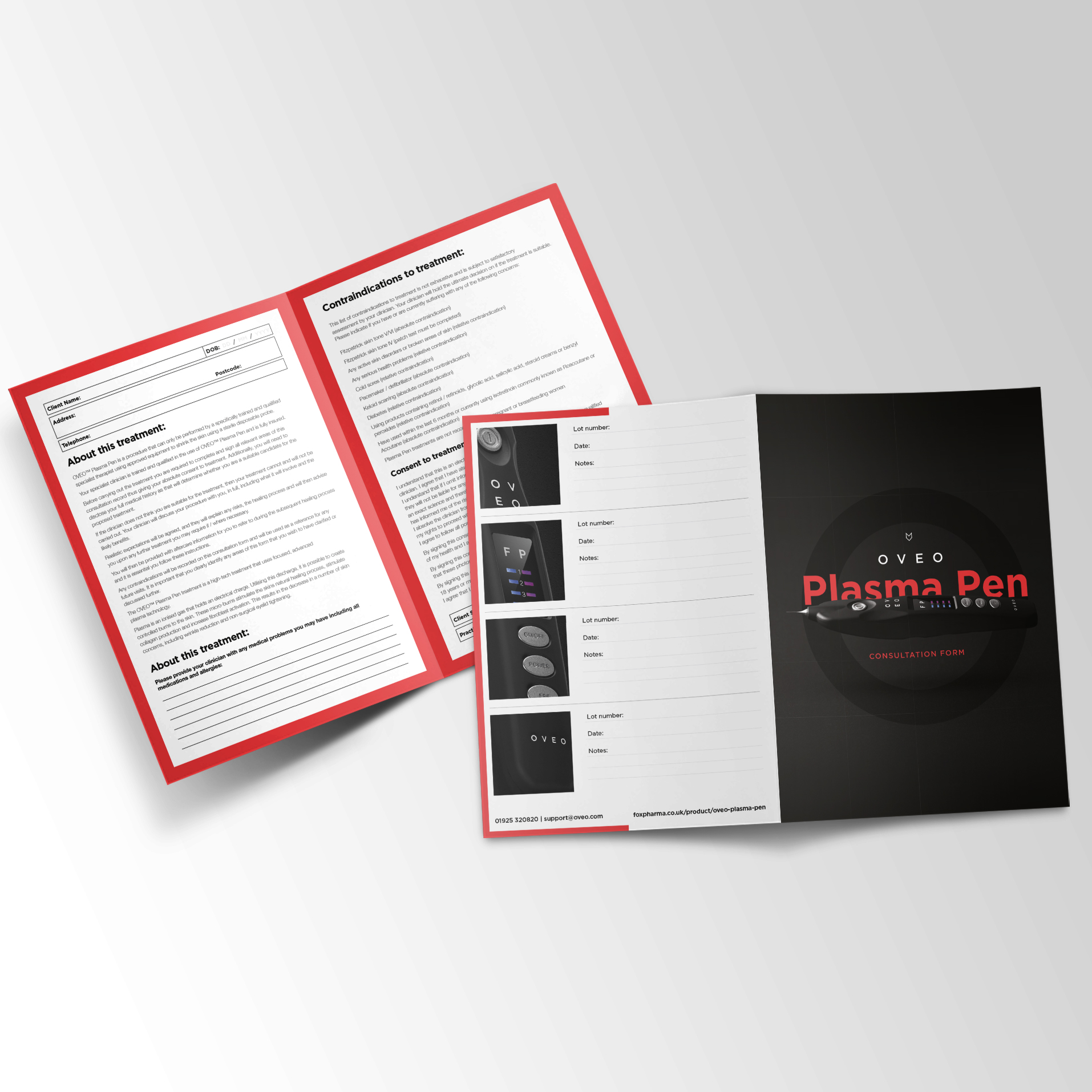 OVEO Plasma Pen Consultation Forms
