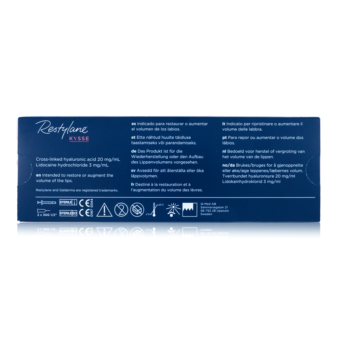Restylane Kysse with Lidocaine 1 x 1ml - Image 2