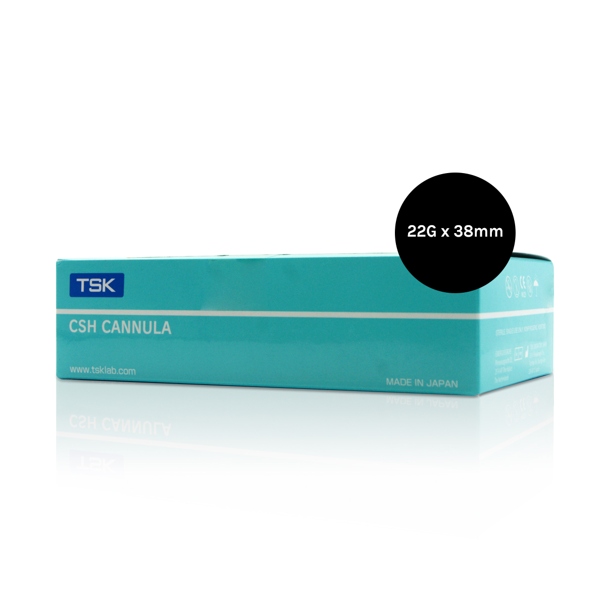 TSK Closed Single Hole Cannula 22G x 38mm (1 1/2″)