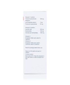 Alternative view of Vitamins B + C IV High Potency Conc Sol For Inf 5ml 6×2 (Exp.31/01/2027)