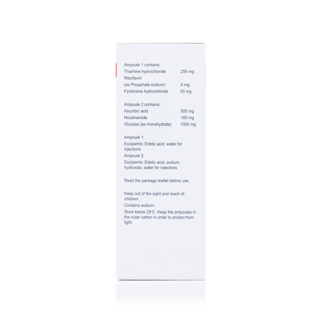 Vitamins B + C IV High Potency Conc Sol For Inf 5ml 6×2 (Exp.31/01/2027) - Image 2