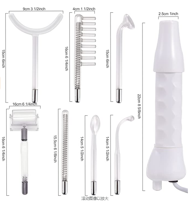 Peachaboo High-Frequency Therapy Wand for Acne (7 types of probes) - Image 9